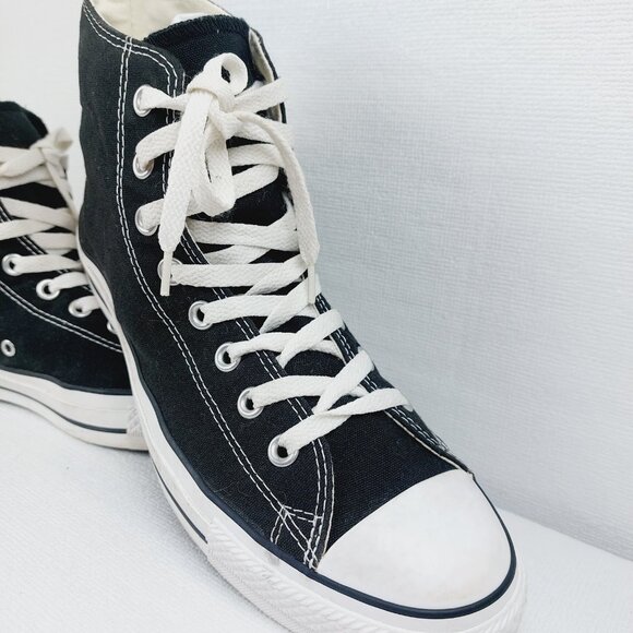 Converse Men's Black White Chuck Taylor All Star Hi-Top Athletic Sneaker Sz 9.5 - Picture 5 of 9